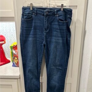 New York & Company Dark Blue Skinny Jeans